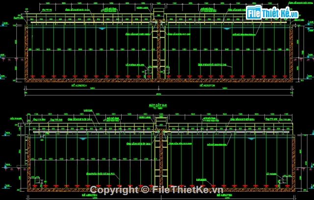 Bản vẽ,Bản vẽ autocad,xử lý nước thải